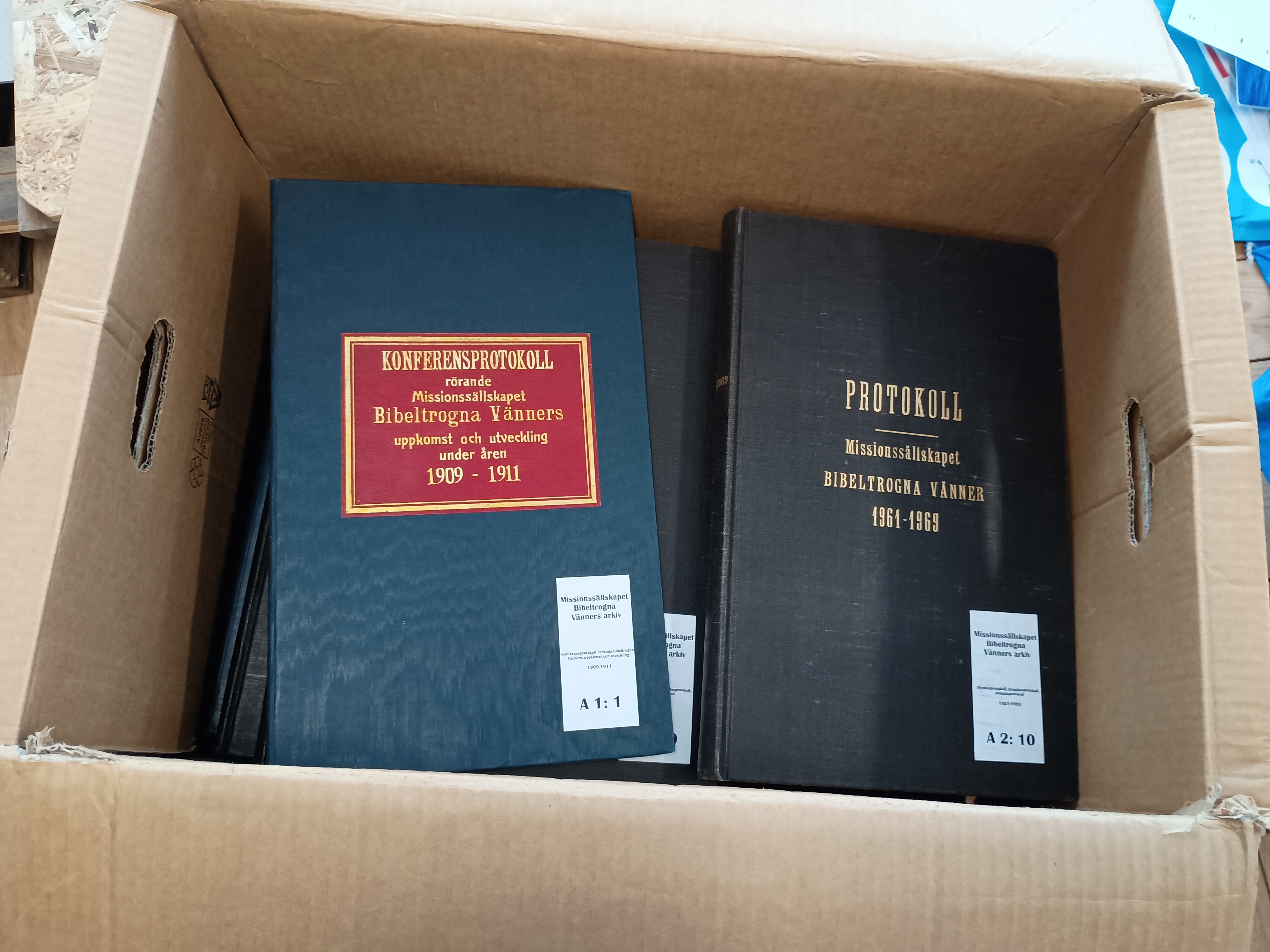 Inbundna protokollvolymer för skanning