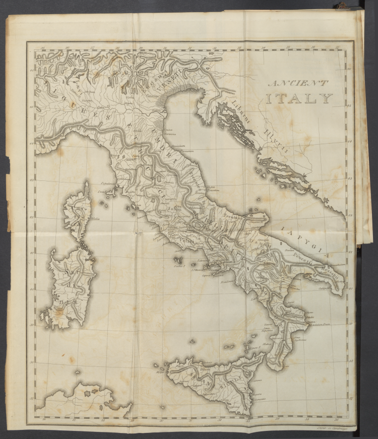 Ancient Italy map