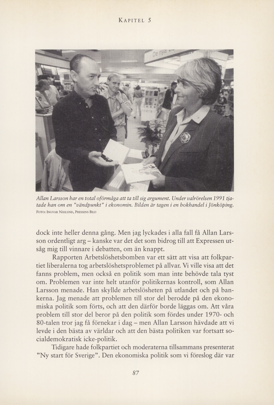 Två cigg och en kopp kaffe, sid 87